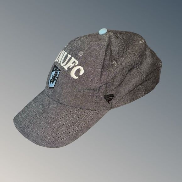 Women's Minnesota United FC Fanatics Black Chambray Fundamental Adjustable Cap - Picture 3 of 8
